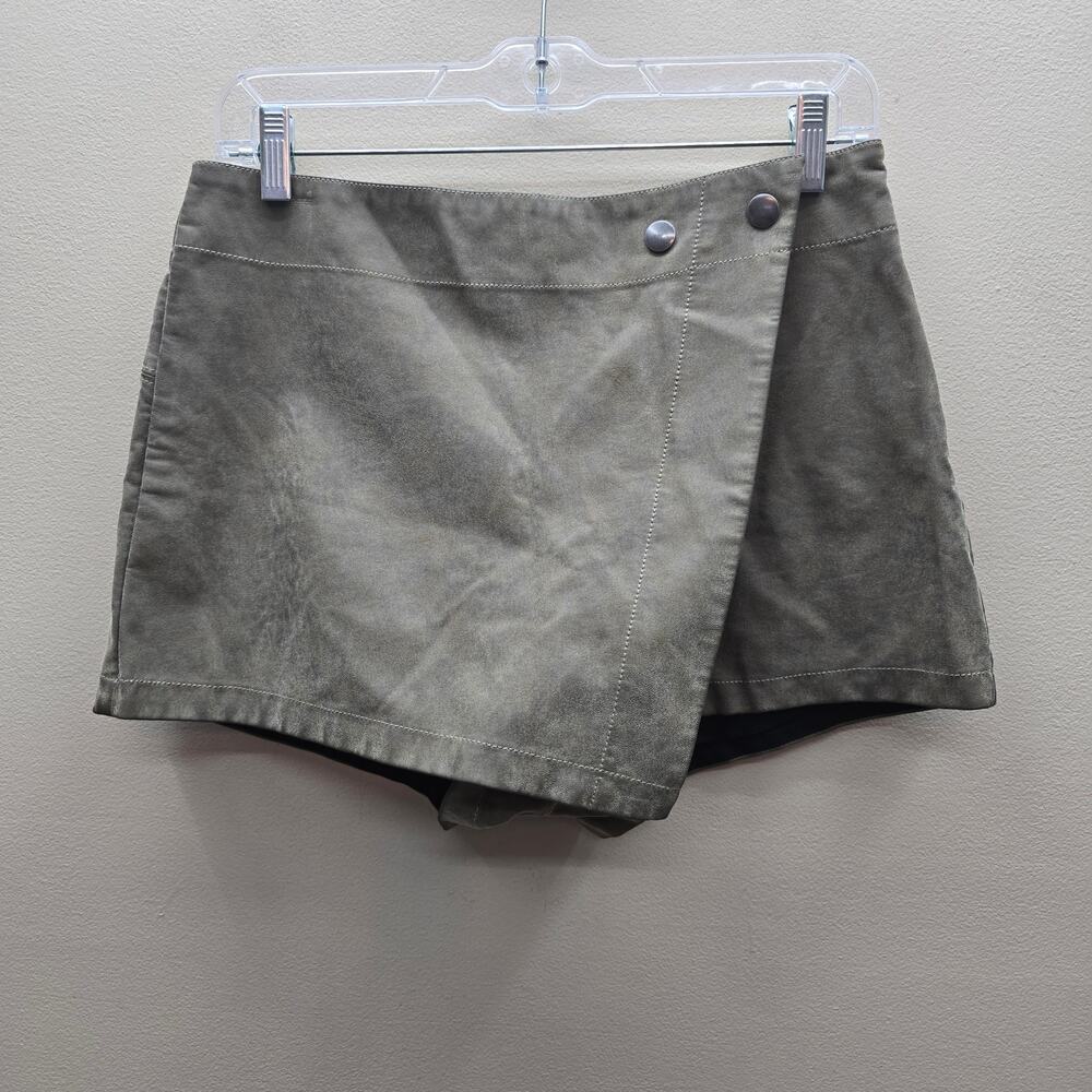 Free People Olive Green Wrap Skort